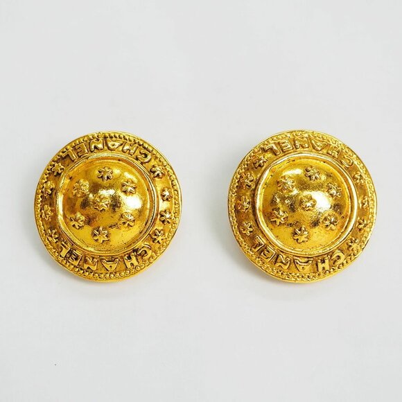 CHANEL Gold Earrings - Picture 1 of 6